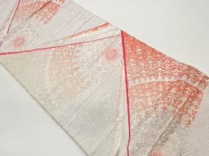 華文模様織出し袋帯